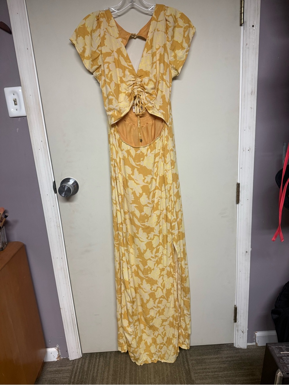 The Normal Brand Crinkle Crepe Maxi Dress
